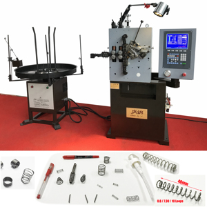 Machine à bobiner les ressorts de compression CNC 4 axes, marque chinoise de premier plan, produisant des ressorts de clavier, max 2 mm - Product Image 3