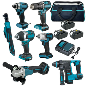 Kit d'outils industriels 12 pièces avec batterie Li-ion 18V, qualité OEM Mak originale, très demandé, ensemble d'outils Kita Power OEM 186 - Product Image 2