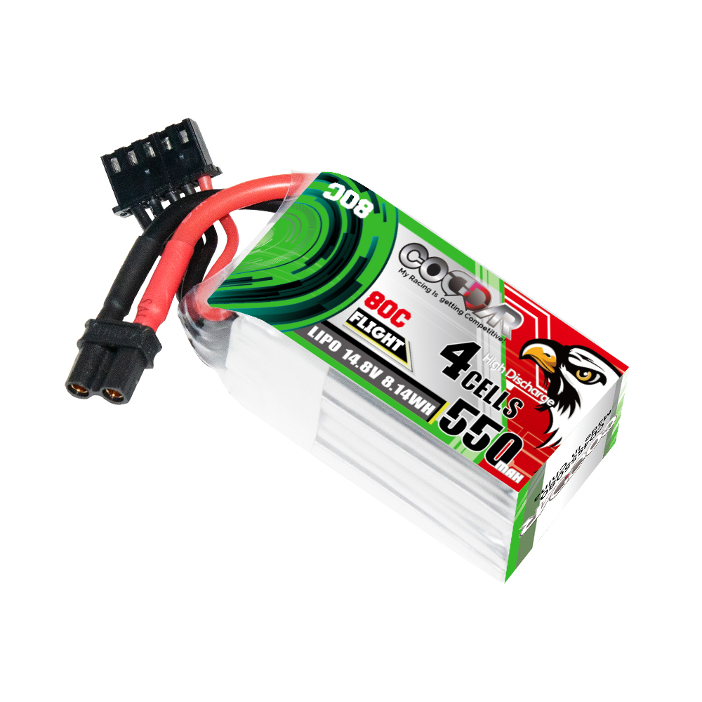 CODDAR RC LiPo аккумулятор 4S 550MAH 14,8 V 80C XT30 FPV аксессуары для дрона запчасти UAV модель DIY FPV