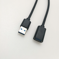 Câble d'extension USB 3.0 5 Gbit/s haute vitesse mâle-femelle 1,8 m blindage tressé gaine PVC conducteur en cuivre pur pour données informatiques
