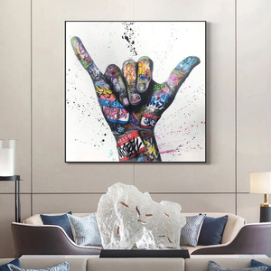 <span class=keywords><strong>Graffiti</strong></span> Art <span class=keywords><strong>toile</strong></span> peinture inspirante affiches et impressions sur le mur Art photo pour salon décor - Product Image 4
