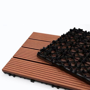 Baldosas de Madera Compuesta para Terraza Exterior WPC de Fácil Instalación, Baldosas Encajables - Product Image 3