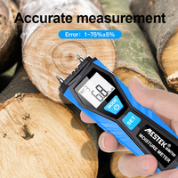 Humidimètre numérique Mestek avec grand écran LCD HD haute sensibilité pour bois, détecteur d'humidité du bois, testeur d'humidité du bois