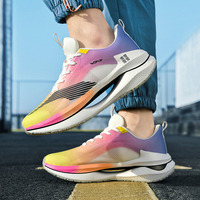 Sepatu Sneakers Mesh Desainer Retro Terbaik 2026, Sepatu Lari Anti Selip Sol Nyaman, Sepatu Jalan Santai Pria Warna-warni Bernapas