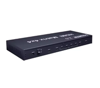 Matrice 4x4 avec prise en charge 4K 3D, Extenseur USB 4 entrées 4 sorties, Multi-visionneur Quad 4x1