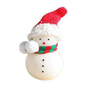 Bougies de Noël en stock Bougie parfumée en forme de bonhomme de neige pour décorations de Noël Cadeau - Product Image 5