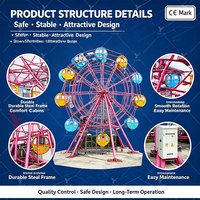 Prix d'usine Équipement de parc d'attractions Manège 10 cabines Grande roue de 15m pour fête foraine à vendre