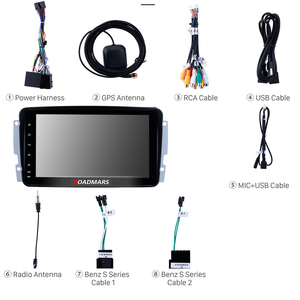 Lettore Multimediale per Auto con Sistema Operativo Android, Schermo Touch, Lettore CD, GPS, WiFi, TV per <span class=keywords><strong>Mercedes</strong></span> Benz <span class=keywords><strong>Vaneo</strong></span> Vito W209 W210 W203 CLK C208 SWC - Product Image 4