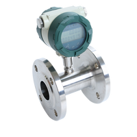 Débitmètre industriel LWGY pour solvants chimiques, acide chlorhydrique, peroxyde d'hydrogène, carburant diesel liquide, turbine
