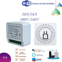 Interrupteur intelligent FY02 EWelink WiFi, commande à distance sans fil, minuterie, contrôleur, commande vocale, moniteur d'énergie 10A/16A