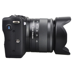 Parasol para lente Canon EW-53 de 49mm para lente EF-M 15-45mm, accesorio para cámara EOS M10, forma de pétalo de plástico - Product Image 5