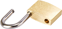 Lot de 12 mini cadenas en laiton de 20 mm, serrures à bagages avec clés, 0,7 x 1,2 x 0,25 pouces