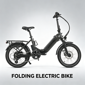 Nouveau vélo électrique <span class=keywords><strong>pliable</strong></span> léger 2026 avec amortisseur avant et frein à disque pour usage urbain - Product Image 1