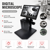 Fournisseur OEM Microscope Tout-en-un 0.7x-4.8x avec commutateur 2S pour la fabrication électronique, mesure sans calibrage MSS-M-YT001