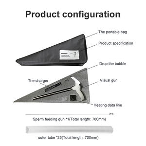 Portable Vet AI perangkat tabung Bovine sapi ternak dokter hewan instrumen Visual buatan inseminasi pistol untuk peternakan - Product Image 4