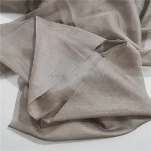 100% silver fiber anti radiation and radiation protection transparency mesh fabric for mosquito net