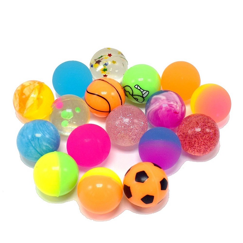 Bulk Bouncy Balls Colorful Rubber Stress Relief Toys