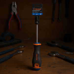 Juego de Mini Desarmadores de Acero Inoxidable Truper DP-1/4X4B con Mango de Agarre Cómodo Phillips #2 Herramienta de Reparación Soporte OEM Empacado en Caja - Product Image 2