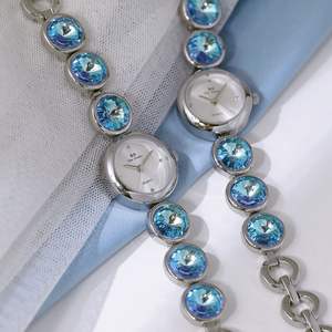 BS-F17492025新しい女性の腕時計ロマンチックな夢カラフルなクリスタル高級クォーツ時計 - Product Image 3