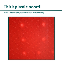 Plaque chauffante électrique pour porcelet mouton coussins chauffants en plastique-acier pour porc tapis de sol rouge coussin chauffant pour animaux