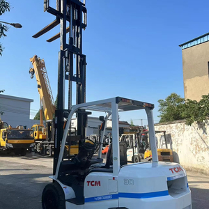 Chariot élévateur diesel d'occasion de bonne qualité TCM FD30 FD25 FD50 3 tonnes, marque Vigoshop, mât simple/tri-étages, prix bas - Product Image 1