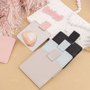 Compact Makeup <b>Mirror</b> with Leather Case Mini Handheld Purse <b>Mirror</b> Minimalist Pocket <b>Mirror</b> - Product Image 3