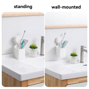 <strong>Toothpaste</strong> <strong>and</strong> Razors <strong>Holder</strong> Suction Cup <strong>Toothbrush</strong> <strong>and</strong> <strong>Toothpaste</strong> <strong>Holder</strong> for Bathroom Shower <strong>Holder</strong> - Product Image 5