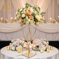 Support à fleurs en fer forgé Mank pour mariage, 30x90cm, centre de table pour allée, décoration pour événements festifs