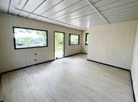Chalet privé de grande taille conteneur de projet en acier léger personnalisé conteneur modulaire portable maison de construction préfabriquée villa
