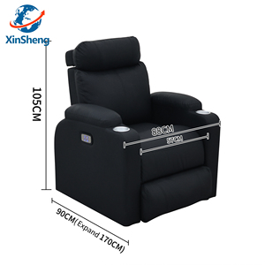 Chaise pivotante de coiffeur réglable électrique Confortable et simple Magasin de pédicure de salon de manucure Applicable Le cuir peut s'allonger à plat - Product Image 4