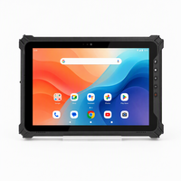 Tablet Android Tangguh Tahan Air IP65 10.1 Inci Komputer Industri MediaTek Layar 700nits Terlihat di Bawah Sinar Matahari Baterai Dapat Dilepas