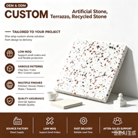 Terrazzo Artificiel Moderne Personnalisable, Épais, Réparable, Résistant à l'Usure, Ignifuge et Écologique pour Chambre et Salle de Bain