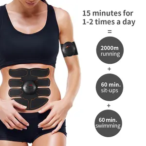 Stimulateur musculaire électrique sans fil pour les abdominaux, patch masseur, musculation