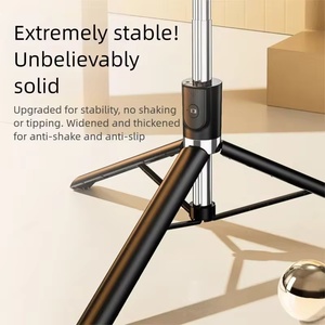 Bâton de selfie pliable, mini trépied portable, bâton de selfie à rotation 360° avec télécommande sans fil détachable pour iPhone <span class=keywords><strong>Xiaomi</strong></span> - Product Image 2