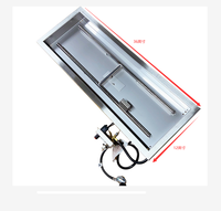 Kit de brûleur de foyer au gaz propane rond 19 "chauffant pour l'extérieur