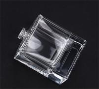 Botella de Perfume de Vidrio Engrosado, Rociador con Bomba de Sello de Bayoneta, Transparente, Cuadrado, Personalizado, 50ml, Envasado de Cosméticos