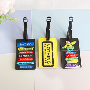 Wholesale Travel Custom Luggage Tag Bag Travel ID <b>Labels</b> PVC Name Tags Luggage Tags for <b>Suitcase</b> - Product Image 4