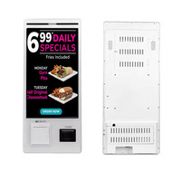 Kiosque de commande automatique pour restauration rapide WUXIN KFC McDonalds avec écran tactile de 27/32 pouces, SDK et reconnaissance faciale