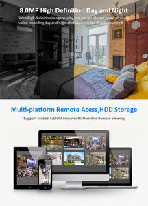 Juego de cámaras IP 8ch 8MP Cámara de red Bullet inteligente Sistema <span class=keywords><strong>CCTV</strong></span> Impermeable AI POE NVR KIT - Product Image 3