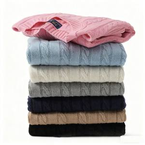 <span class=keywords><strong>Pull</strong></span> Ralph à manches longues pour homme SKL, mélange de coton, <span class=keywords><strong>col</strong></span> roulé, tricoté avec logo brodé en points torsadés, pulls Lauren - Product Image 1