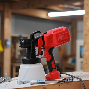 110V 220V 400W Motor desmontable portátil Máquina de pulverización de pintura eléctrica 800ML Valla <span class=keywords><strong>para</strong></span> el hogar Pintura de pared <span class=keywords><strong>Pistola</strong></span> pulverizadora de pintura sin aire - Product Image 2