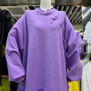 All'ingrosso Vintage di alta qualità abiti da donna <span class=keywords><strong>Boutique</strong></span> di lusso Oversize Tshirt alla moda fiore girocollo Casual personalizzato - Product Image 2