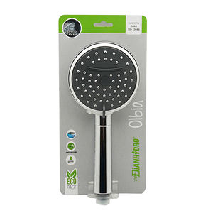 Pommeau de douche Olbia 116 mm à 2 jets en acier inoxydable 304 avec robinets thermostatiques, jet de pluie poli pour appartement - Product Image 2