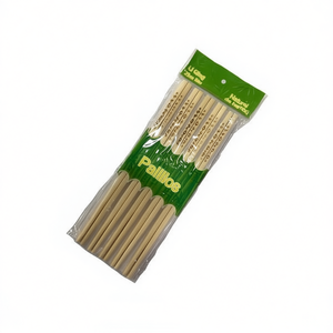 Palillos Wooden Chopsticks 12Pcs Natural Bamboo For Food Serving - Product Image 1