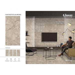 Gold Onyx Marble Look Porcelain Tiles 60x120cm Glossy Floor <b>Wall</b> for Luxury Interior Projects - Product Image 4