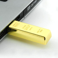 Gadget Pendrive de barra de oro antiguo Varias capacidades Stylus Memory Pen Drive 1GB 128GB Llave de regalo Metal La mejor unidad flash USB 32GB