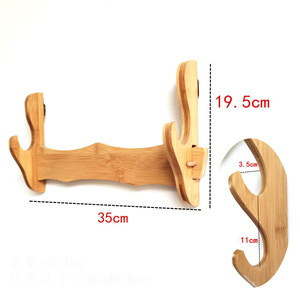 Présentoir <span class=keywords><strong>mural</strong></span> à plusieurs étages en bois bambou <span class=keywords><strong>Katana</strong></span>, <span class=keywords><strong>porte</strong></span>-épée, vente en gros - Product Image 4
