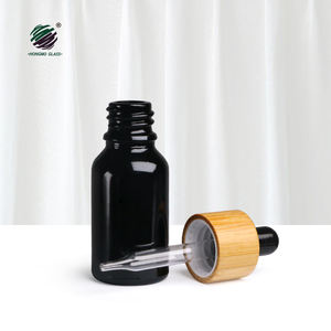 ขวดแก้วใส่น้ำมันหอมระเหยเซรั่มน้ำมันหอมระเหยสีดำสดใสขนาด10มล. 15มล. 20มล. 30มล. 50มล. 100มล. - Product Image 6