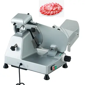 Máquina de corte vertical automática de carne de cabra elétrica fatiadora de carne congelada