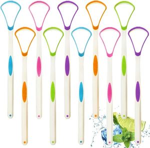 Grattoir à Langue Portable en Silicone et Plastique Double Face Antidérapant Personnalisable en Gros pour Hygiène Buccale Sans BPA - Product Image 1